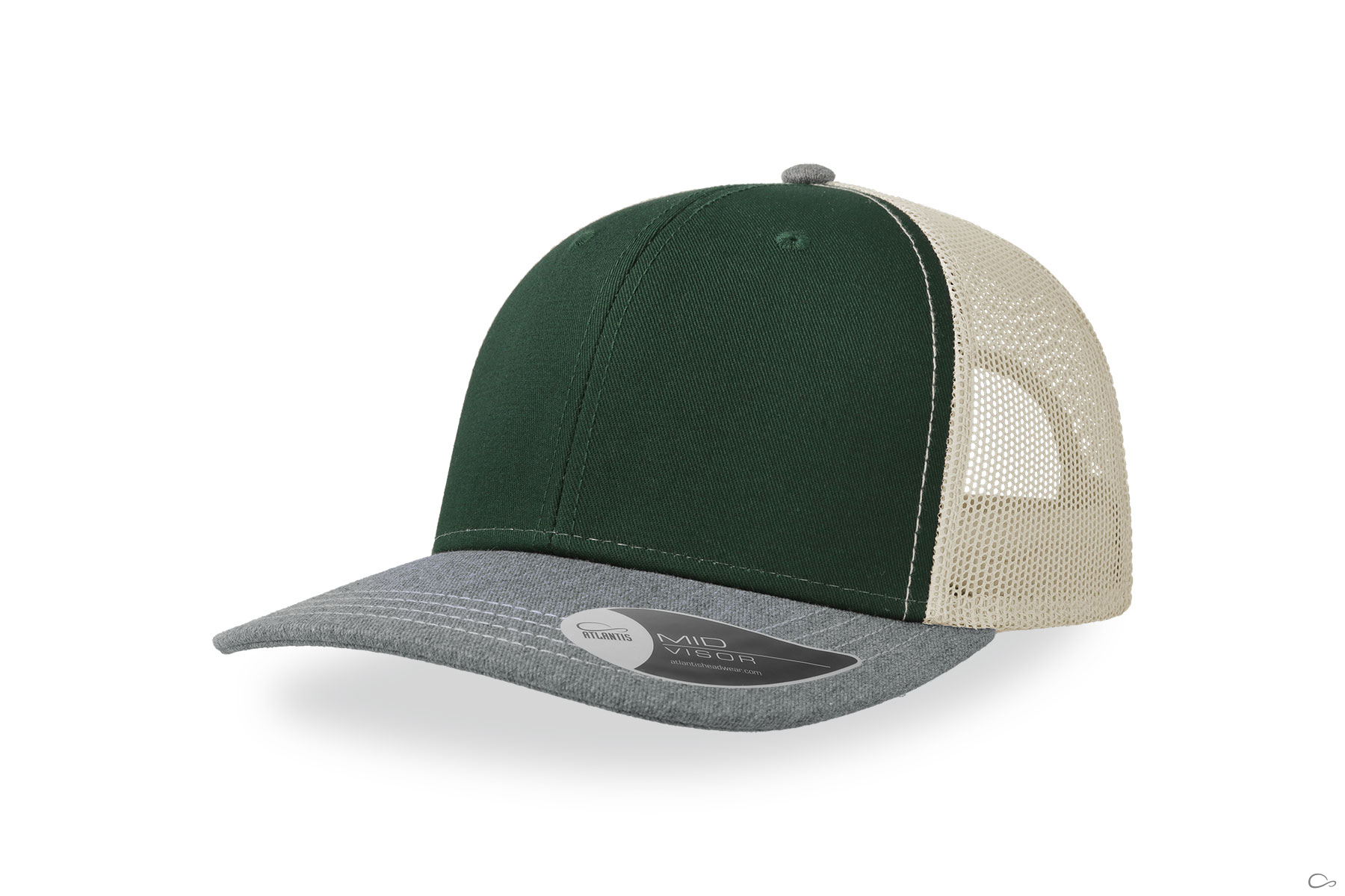 BOTTLE GREEN GREY MELANGE BEIGE-0